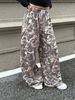 Women's Oversized Wide Leg Sweatpants, High Waist Elastic Waistband, Casual Loose Track Pants, Minimalist Streetwear For Everyday Wear_ecoleips.com