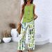 Women's Clothing American Sleeveless Double Layer Vest And Pants Set Hot Selling Style New Arrival In Stock_ecoleips.com