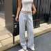 Retro Low Waist Sweatpants For Women Early Autumn Casual Drape Style Fashion Sports Pants_ecoleips.com