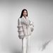 Elegant Short Faux Fur Coat With Fox Collar - Stylish Winter Outerwear For Women, Cropped Jacket With Flowy Sleeves, Chic And Luxe_ecoleips.com