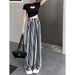 Summer American Style Straight Leg Pants Digital Print Slimming Casual Sports Trousers Fashionable Sportswear for Women_ecoleips.com