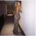 Leopard Print Spaghetti Strap Long Beach Dress Womens Summer Casual Beach Wear Polyester Flowy Maxi Sundress For Vacation_ecoleips.com