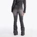 Women's Clothing Retro Fashion Rhinestone Jeans Chubby Pants Sexy Girl Style Slightly Flared Floor Length Pants For Women_ecoleips.com