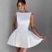 Women's Clothing Simple Short Skirt Autumn Sexy Sleeveless Atmospheric Fashion Solid Color Dress_ecoleips.com