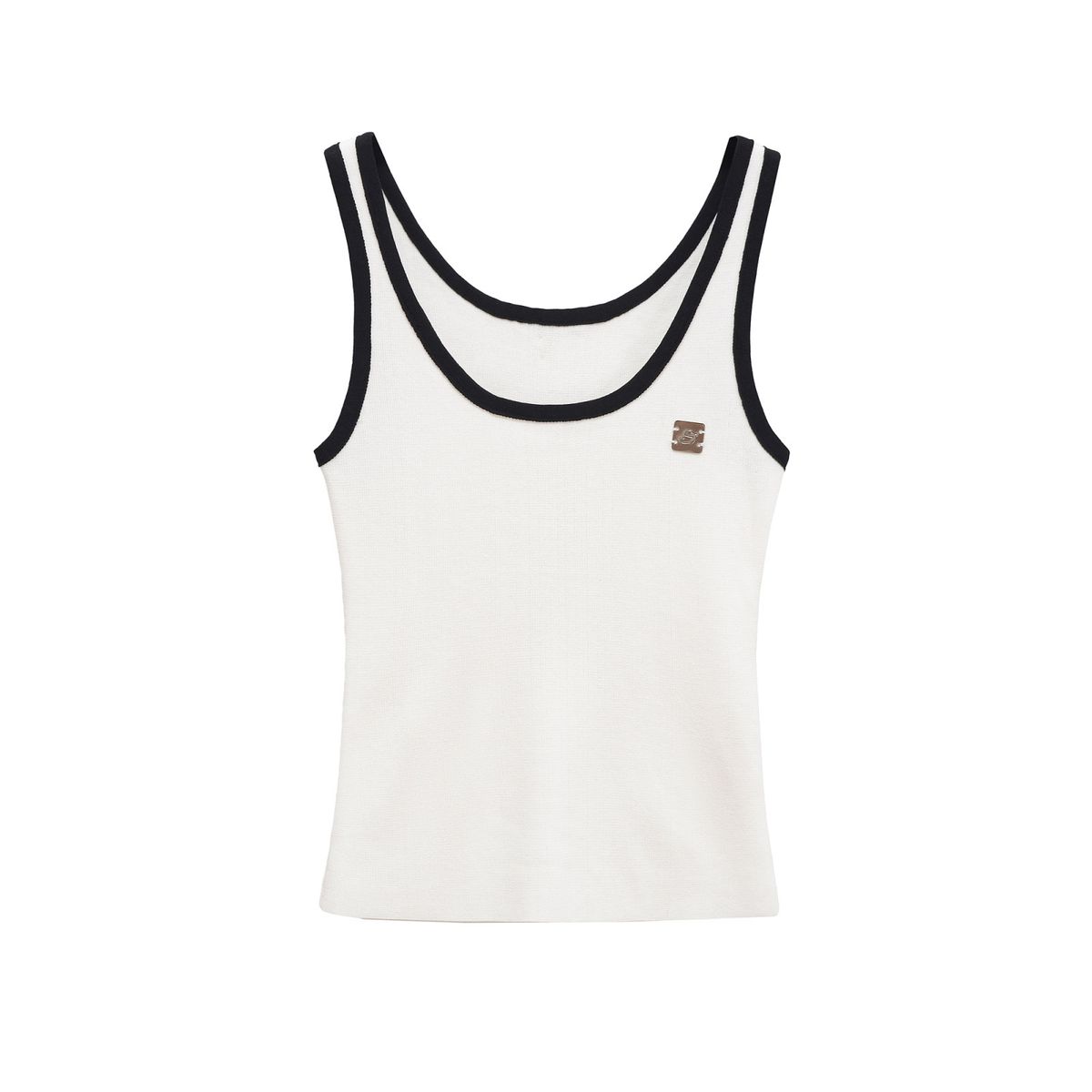 Aria Basics Aria Basics Z Cross-Border European And American Style 2025 New Fashionable Elegant Women's Sleeveless Top With Button Decoration_ecoleips.com