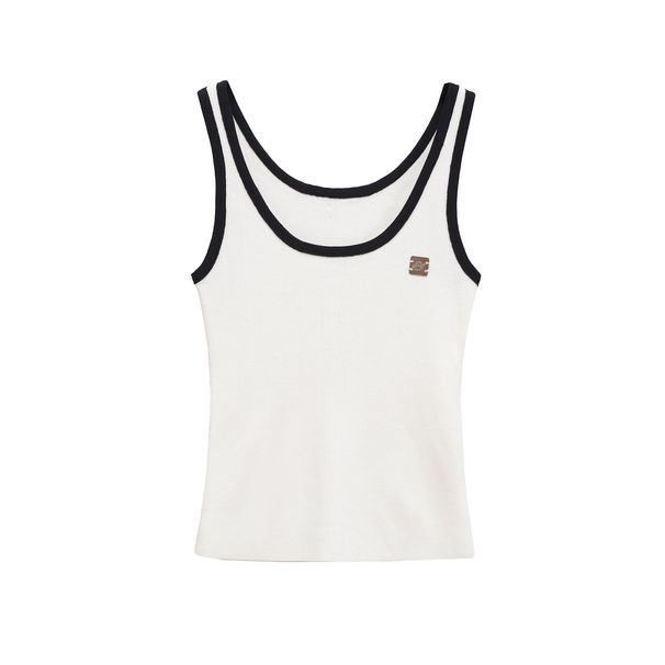 Aria Basics Aria Basics Z Cross-Border European And American Style 2025 New Fashionable Elegant Women's Sleeveless Top With Button Decoration_ecoleips.com