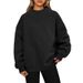 Long-Sleeved Sweater Turtleneck Pullover Sweatshirt Casual Sweatshirt Top Women Wholesale_ecoleips.com
