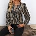 Aria Basics Aria Basics Cross-border Foreign Trade Popular Women's Long-Sleeve Printed Shirt European And American New_ecoleips.com