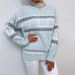 Aria Basics Aria Basics Cross-Border Foreign Trade Women's Knitted Autumn Winter New European American Christmas Pullover Half Turtleneck_ecoleips.com
