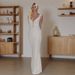2024 Spring Summer European And American Style Women's Fashion New INS Pure Desire V-neck Backless Lace-up Hollow Slim_ecoleips.com
