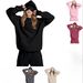 Men's & Women's Hooded Sweatshirt With Built-in Sleep Mask – Oversized Streetwear Pullover (XS-XXXL, Black/Pink/Grey/Burgundy/Beige)_ecoleips.com