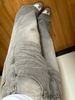 American-style Retro Distressed Light Gray High-waisted Wide-leg Jeans, With A Casual And Trendy Vibe_ecoleips.com