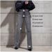 Women's Long-Length Relaxed Gray Jeans | Mid-Rise Straight Leg | Soft Cotton Denim | Office & Casual Wear_ecoleips.com