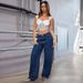 Women's High Waist Wide Leg Jeans Loose Straight Pants Slimming England Style Fashion Solid Color Pear Shaped Figure Fit Spring Autumn Wear_ecoleips.com