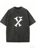 Women's Vintage Inspired Washed T-Shirt, Loose Fit Urban Fashion Tee_ecoleips.com
