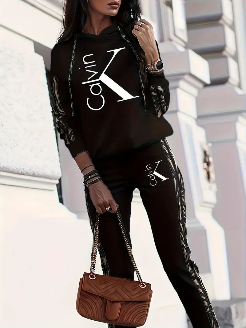 Women's Loose Casual Three Piece Suit Set With Sequined Jacket Tube Top And Wide Leg Pants For Spring/Autumn_ecoleips.com