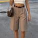 Women's High-Waisted Double Pleated Suit Trousers Casual Commuter Style Spring Summer_ecoleips.com