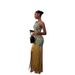 2025 Summer Women's New Classic Style Sleeveless U-Neck Printed Tassel Long Dress_ecoleips.com