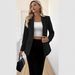 2025 New Women's Long-Sleeve Solid Color Blazer With One Button, European And American Style_ecoleips.com