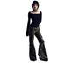 American Hot Girl Y2K Reversible Slim Fit Long Sleeve T-Shirt Feminine Print Spring Summer Inner Layer Women's Top_ecoleips.com