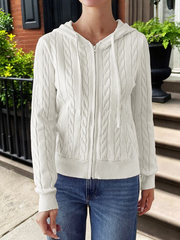 DiYun European And American Casual Knitted Long-Sleeve Sweater Women's Clothing 2025 Autumn/Winter_ecoleips.com