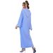 A830 Light Blue Hat Robe Hand-Sewn And Diamond Golden Tube Three-Dimensional Flower Dress For Women's Wear_ecoleips.com