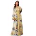 Muslim Robe Ladies Dress Printed Long Skirt Dress_ecoleips.com