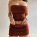 2025 New Summer Fashion Casual Off-Shoulder Slim Fit Short Skirt Set For Women_ecoleips.com