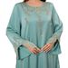 Women's Clothing Modest Abaya Dress Glamorous Dubai-Style Abaya Dress With Rhinestone Embellishments – Modest Plus-Size Long Sleeve Robe_ecoleips.com