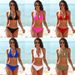 Women's Clothing Strappy Sexy Bikini Sexy High End Solid Color Beach Vacation Swimsuit_ecoleips.com