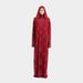 Verve Plus Size Dress Muslim Women's Hooded Abaya Saudi Loose Casual Ethnic Style Cover-up_ecoleips.com