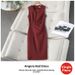 Angolan Red Women's Professional Suit Jacket Elegant Formal Work Uniform With Skirt Set For All Seasons_ecoleips.com