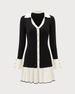 2025 Autumn Winter New Fashion Women's Short Fashionable Ruffled Knitted Skirt Cardigan Long Sleeve Little Style_ecoleips.com