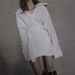 Aria Basics Aria Basics Independent High-end European American Ins-style Irregular Shirt Dress With Niche Design, Vintage Loose Fit,_ecoleips.com