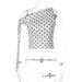 European And American Hot-Selling Women's 2025 Summer New Fashion Hot Girl Polka Dot Asymmetrical Neck Tie T-Shirt Top_ecoleips.com