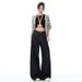 Dark Blue Fleece-lined Wide-leg Jeans For Women, 2025 Autumn And Winter New Style, High-waisted, Loose, Straight-cut,_ecoleips.com