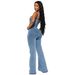 Women's Clothing Platform Fashion Casual Sexy Suspenders Denim Jumpsuit Wide Leg Pants Flared Pants_ecoleips.com
