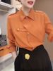 Hong Kong-style Women's Spring Autumn Shirts Are Popular This Year, Featuring An Irregular Design For Outer Wear,_ecoleips.com