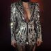 Black Lace Train Dress Luxury Gift Birthday Outfit Sexy Low Cut Cocktail Suit Dress For Stage Women's Party Wear_ecoleips.com