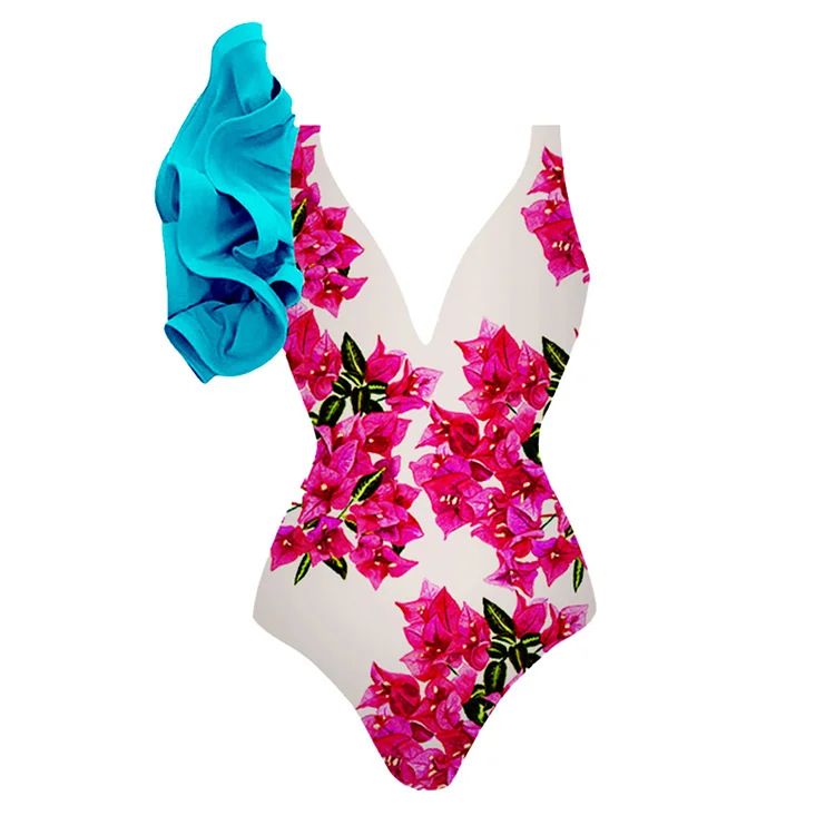 Women's Fashion High-waisted Swimsuit_ecoleips.com