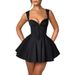 Hot-Selling Sleeveless Women's Dress With Elegant Lace Trim And Backless Design_ecoleips.com