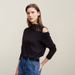 Amii Long Sleeve T-shirt 2026 Spring New Elegant Commuter Cotton Lace T-shirt Loose Off-the-shoulder Casual Women's Top 12641026_ecoleips.com