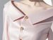 Women's Clothing Pink Satin Shirt Spring High End Design Light Luxury Age Reducing Fashionable Waist Top_ecoleips.com