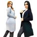 Temperament Commuting Slimming Knit Elegant Cardigan Sweater Cloak 2 Colors In Stock_ecoleips.com