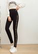 Fall New Arrival Gold Rhinestone Leggings For Women - High Waist Slimming Stretchy Pants, Sexy Animal Print & Glamorous Studs, Versatile Casual_ecoleips.com