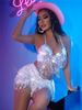 2025 New Sexy Rhinestone Lace-Up Patchwork Women's Skirt Set LBZ1903_ecoleips.com