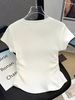 Women's Fashion Y2K Style Spring And Summer Sexy Sweet Short Sleeve T-Shirt Letter Pattern Print Short Sleeve Round Neck Top_ecoleips.com