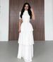 Women's Clothing Summer Style Round Neck Short Sleeve Multi Layer Cake Dress For Women For Formal & Casual For Women_ecoleips.com