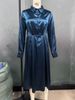 Elegant Long Sleeve A-Line Dress – Minimalist Fall Dress For Women (Solid Color, Classic Fit)_ecoleips.com