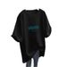 Women's plus Size Casual T-Shirt Mid-Length Loose Style White Short-Sleeved Fashionable And Versatile for Summer_ecoleips.com